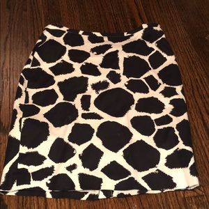 Loft Animal Print Skirt